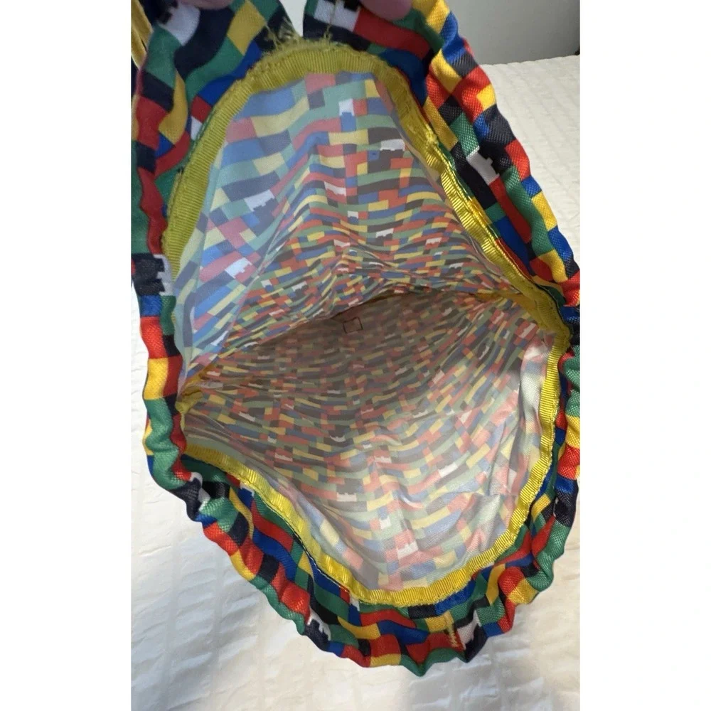 Lego Brick Pattern Drawstring Clinched Gym Bag Backpack